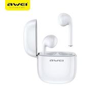 Awei Bluetooth 5.0 T28 Tws Casque + station d'accueil Blanc