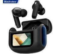 Écouteurs Bluetooth Blackview AirBuds 12 - BT 5.4 écran tactile LED ANC & ENC IPX7 étanche - noir Noir G