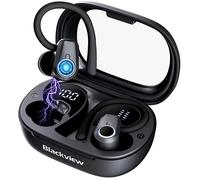 Ecouteurs Bluetooth Blackview Airbuds 60 Bluetooth 5.3 Sans fil Sport avec ENC mic et Boîtier de charge,IPX4 étanche - Noir