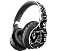 Écouteurs Bluetooth Bluetooth Sans Fil,Casque D'Annulation De Bruit Avec Son Stéréo Hifi,Cachettes Douces Et Poids Léger Pour Un Usage Prolongé,Blanc