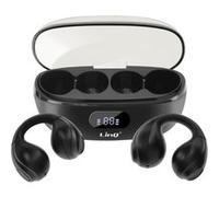 Écouteurs Bluetooth Conduction Aérienne Sans Fil Design Clip On Micro Noir