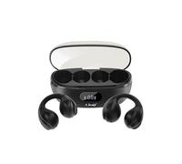 LinQ Écouteurs Bluetooth Conduction aérienne Clip-on Sans fil Micro Noir