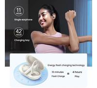 Ecouteurs Bluetooth Confort Ouvert Son Pur Etanche IPX7 Connexion Intelligente Rose 2 YONIS