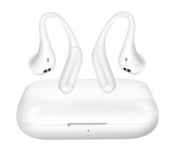 LinQ Écouteurs Bluetooth Crochet d'Oreille avec Microphone Blanc