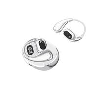 Écouteurs Bluetooth de Traduction IA Intelligents - Traduction en Temps Réel en 156 Langues, Compatibles avec Tous les Appareils Bluetooth Argent + Blanc