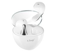 Écouteurs Bluetooth Intra-auriculaires Design Goutte D'eau et Boîtier LinQ Blanc