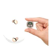 Écouteurs Bluetooth invisibles, couleur peau, discrets, les plus petits, mini écouteurs Bluetooth cachés pour le travail, écouteurs invisibles sans fil étanches pour les petits canaux auditifs,