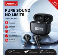 Écouteurs Bluetooth Lenovo LP40 Pro à faible latence, commande tactile, appels HD, étanches, sans fil, pour la salle de sport, les trajets quotidiens et le gaming White 5