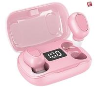 Ecouteurs bluetooth Luxe - ESS® ePods Rose ES6 Pro - Tactile - Boitier chargeur affichage numérique