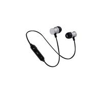 Ecouteurs Bluetooth Metal pour HONOR 8 Smartphone Sans Fil Telecommande Son Main Libre INTRA-AURICULAIRE Universel (ARGENT)