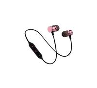 Ecouteurs Bluetooth Metal pour HUAWEI P20 LITE Smartphone Sans Fil Telecommande Son Main Libre INTRA AURICULAIRE Universel (ROSE)