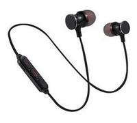 Ecouteurs bluetooth metal pour smartphone samsung, huawei, sony, etc sans fil telecommande son main libre intra-auriculaire univ (noir) Noir G