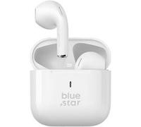 Blue Star Écouteurs Bluetooth – Microphone intégré, commandes tactiles – Blanc