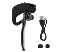 Écouteurs Bluetooth mono avec instructions vocales intelligentes pour un usage professionnel, fonction mains libres, angle réglable à 180,