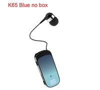 Écouteurs Bluetooth portables rétractables sans fil,écouteurs de sport,batterie 20h,vibration,écouteurs d'affaires,téléphone de sauna,K65,PK,K55,F920,dernier cri - Type Blue no box