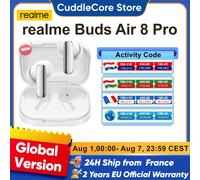 Écouteurs Bluetooth realme Buds Air 8 Pro, casque sans fil, modèle 2026, le plus récent pour les smartphones 5G realme 16 Pro Plus, relame GT 8 Pro, version européenne Master White