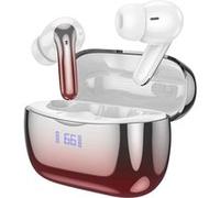 Écouteurs Bluetooth Réduction de Bruit Autonomie 7h Effet Chromé Hoko Rouge Rouge G
