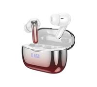 Écouteurs Bluetooth Réduction de Bruit Autonomie 7h Effet Chromé Hoko Rouge Rouge G