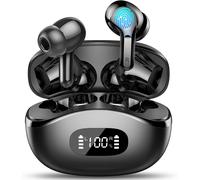 Ecouteurs Bluetooth Sans Fil 2025, Oreillette Bluetooth 5.3 Avec Son Hi-Fi Stéréo, 4 Micro Enc Anti Bruit, 40H D'Autonomie, Écran Led, Confort Optimal, Ipx7 Étanche Ecouteurs Sans Fil Pour Ios/Androi