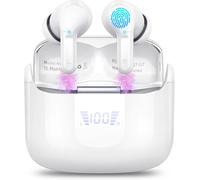 Ecouteurs Bluetooth sans Fil, 2025 Oreillette Bluetooth 5.4 HiFi St¿¿r¿¿o 3D, 48Hrs Ecouteurs sans Fil avec CVC8.0 Antibruit Mic, IP7 ¿¿tanche Casque san Fil Sport ¿¿cran LED, USB-C pour Android/iOS