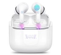 Ecouteurs Bluetooth sans Fil, 2025 Oreillette Bluetooth 5.4 HiFi Stéréo 3D, 48Hrs Ecouteurs sans Fil avec CVC8.0 Antibruit Mic, IP7 Étanche Casque san Fil Sport Écran LED, USB-C pour Android/iOS