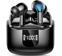 Ecouteurs Bluetooth sans Fil, 2025 Oreillette Bluetooth 5.4 HiFi Stéréo 3D, 48Hrs Ecouteurs sans Fil avec CVC8.0 Antibruit Mic, IP7 Étanche Casque san Fil Sport Écran LED, USB-C pour Android/iOS