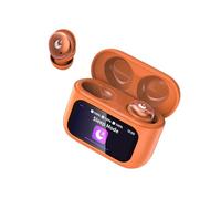 Ecouteurs Bluetooth sans Fil, 48H Casque Bluetooth 5.4 avec Écran Tactile Multifonction, Mini Ecouteur Sommeil avec Appels clairs, HiFi Stéréo/Mode 5 EQ/Contrôle Tactile/IPX7 Étanche Oreillette Orange