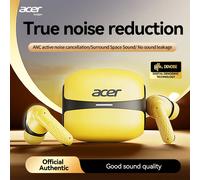 Écouteurs Bluetooth sans fil Acer Ohr548 avec design intra-auriculaire, réduction du bruit des appels, étui de chargement, effet sonore stéréo, faible latence pour le jeu, ajustement confortable pour