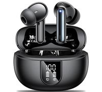 Ecouteurs Bluetooth sans Fil, AOVOCE Casque Bluetooth 5.3 avec 4 ENC Réduction Bruit Mic Écran LED HiFI Son Stéréo 42H Durée Lecture IP6 Étanche Sport Oreillette Contrôle Tactile pour iOS Android Noir