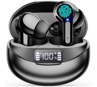 Ecouteurs Bluetooth sans Fil, Bluetooth 5.3 Ecouteurs sans Fil,Ecouteurs Hi-FI Son Stéréo,Écouteurs 35H Durée de Lecture CVC Réduction de Bruit USB C Casque for iOS Galaxy Xiaomi Oppo Android