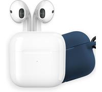 Ecouteurs Bluetooth sans Fil,Boîtier de Charge,Ecouteur sans Fil,Son Stéréo,Oreillette Main Libre,Coque Silicone Bleu Nuit,Casque Audio,Compatible PC Smartphone Tablette,Blanc,600331