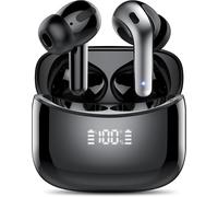 Ecouteurs Bluetooth Sans Fil, Casque Bluetooth 5.3, 2024 Nouveau Enc Réduction De Bruit Écouteur Sans Fil Avec 4 Mic, 52H Hifi Stéréo Basses, Écran Led, Oreillette Bluetooth Ip7 Étanche, Usb-C