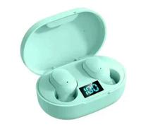 Écouteurs Bluetooth sans fil E6S TWS,casque antibruit,ensembles de sauna avec microphone,casque pour Xiaomi,Samsung - Type green