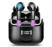 Ecouteurs Bluetooth sans Fil, Écouteur Bluetooth 5.3 HiFi Stéréo, Ecouteurs sans Fil avec CVC8.0 Antibruit Mic Casque, 40H Durée de Lecture, Oreillette Bluetooth IP7 Étanche/Écran LED, Noir[2024 New]