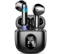 Ecouteurs Bluetooth sans Fil, Écouteurs Bluetooth 5.3 avec HiFi Stéréo Basses Casque, 50H Récréation, 4 ENC Réduction de Bruit Mic, Oreillette Bluetooth Sport IP7 Étanche, Écran LED, pour iOS Android
