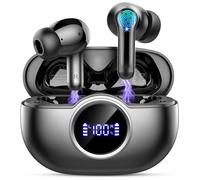Ecouteurs Bluetooth sans Fil, Écouteurs Bluetooth5.4 avec HiFi Stéréo Basses, 4 ENC Antibruit Mic Ecouteur sans Fil, 36Hrs Oreillette Bluetooth Écran LED, IP7 Etanche, USB-C, Casque pour iOS/Android