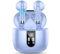 Ecouteurs Bluetooth sans Fil, Écouteurs Bluetooth5.4 avec HiFi Stéréo Basses Casque, 56H Récréation, 4 ENC Réduction de Bruit Mic, Oreillette Bluetooth Sport IP7 Étanche, Écran LED, pour iOS Android