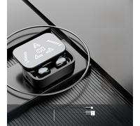 Écouteurs Bluetooth sans fil F9-5C M90pro JS270 X15 GT280 G11 N35 version anglaise noire M48 affichage numérique