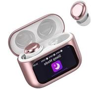 Ecouteurs Bluetooth Sans Fil, Mini Écouteurs de Sommeil avec Écran Tactile, HiFi Stéréo Casque Bluetooth 5.4 Appels Clairs, IP7 Étanche Écouteurs Intra-Auriculaires pour Dormir Sur le Côté, Or Rose