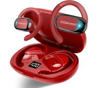 Ecouteurs Bluetooth Sans Fil Open Ear, Écouteurs Bluetooth 5.4 Hifi Stéréo Basses Avec 4 Mic Hd, Lecture 58H, Ip7 Étanche Casque Sport Avec Écran Led, Contrôle Tactile, Pour Courir/Vélo, Noir