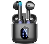 Ecouteurs Bluetooth Sans Fil, Oreillette Bluetooth 5.3 avec Appel Clair Mics, Écouteurs sans fil HiFi Basses Profondes, 30H Casque Bluetooth Écran LED, IP7 Étanche/USB-C/Mini Conception【2024 Nouvelle】