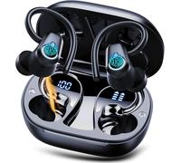 Ecouteurs Bluetooth Sans Fil, Oreillette Bluetooth 5.3 Hifi Stéréo 4 Enc Réduction Antibruit Mic, 40H Durée Lecture, Ip7 Ecouteurs Sans Fil Écran Led, Contrôle Tactile, Ecouteurs Pour Android, Noir