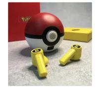 Écouteurs Bluetooth sans fil Pikachu Pokémon avec boîtier de charge Poké Ball - Casque audio stéréo