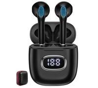 Ecouteurs Bluetooth sans Fil pour Samsung A16 A17 A56 A36 A26 Pixel 9a,Casque Bluetooth 5.3 avec ENC Réduction Bruit Mic LED HiFI Son Stéréo 50H Durée Lecture USB-C Charge Rapide pour iPhone 17Pro 16e