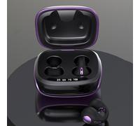 Ecouteurs Bluetooth Sans Fil Réduction De Bruit Conduction Osseuse Blanc Violet 2 YONIS