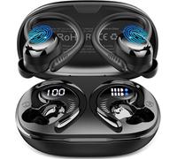 Ecouteurs Bluetooth Sans Fil Sport, 2025 Écouteur Bluetooth5.4 Avec 4 Enc Mic, 50H Ecouteurs Sans Fil Hifi Stéréo, Ip7 Étanche Oreillette Bluetooth Running, Usb-C Charge Rapide, Écran Led Casque, Noi