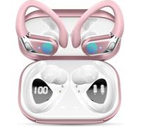 Ecouteurs Bluetooth sans Fil Sport, 2025 New Oreillette Bluetooth 5.4 avec Micro 50H Durée Lecture Écouteur Bluetooth, IP7 Étanche casque avec Écran LED, USB-C Charge Rapide, pour running fitness yoga