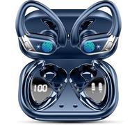 Ecouteurs Bluetooth sans Fil Sport, 2025 New Oreillette Bluetooth 5.4 avec Micro 50H Durée Lecture Écouteur Bluetooth, IP7 Étanche casque avec Écran LED, USB-C Charge Rapide, pour running fitness yoga