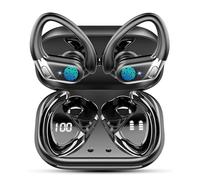 Ecouteurs Bluetooth sans Fil Sport, 2025 New Oreillette Bluetooth 5.4 avec Micro 50H Durée Lecture Écouteur Bluetooth, IP7 Étanche casque avec Écran LED, USB-C Charge Rapide, pour running fitness yoga