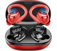 Ecouteurs Bluetooth sans Fil Sport, 2026 Écouteur Bluetooth 5.4 avec 6D HiFi Stéréo, 4 ENC Mic, 60+Hrs Ecouteurs sans Fil, IP7 Étanche Oreillette Bluetooth, USB-C/Écran LED Casque, pour iOS Android